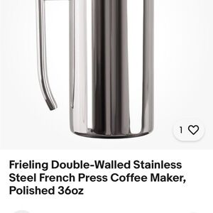 Stainless Steel French Press Coffee Maker - Silver